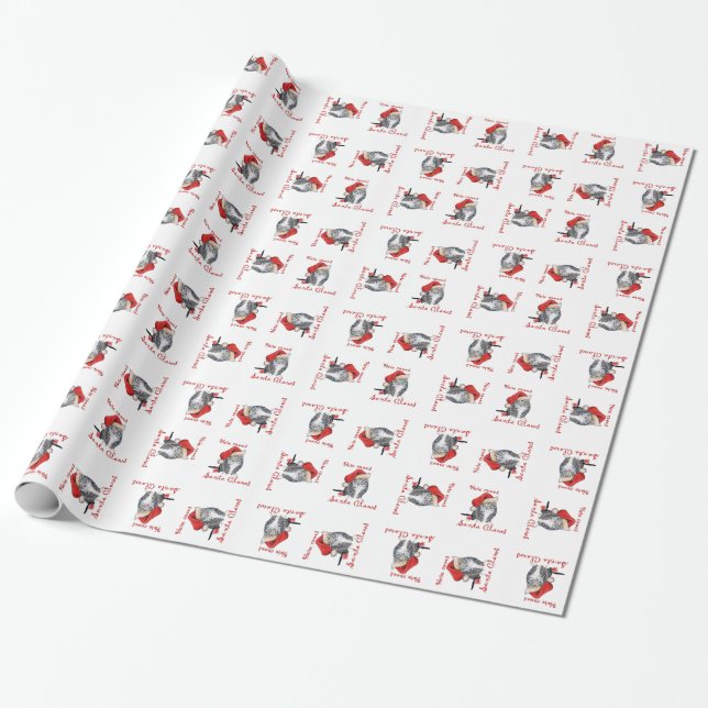 Papel de regalo de Santa Claws GATO (Desenrollado)