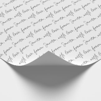 Papel De Regalo De Santa, con amor