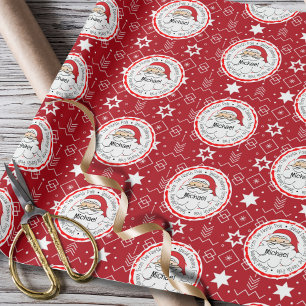 Papel De Regalo De Santa Cute, Navidades tradicionales de copos de