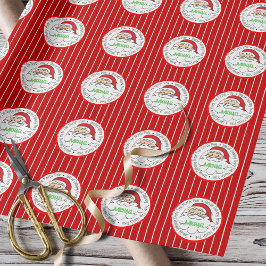 Papel De Regalo De Santa Cute Personalizado Santa Claus Polo Norte