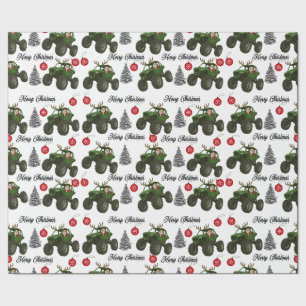 Papel de regalo de Santa fuera de carretera