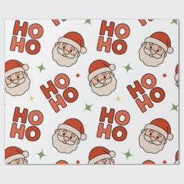 Papel de regalo de Santa Ho Ho Ho – Divertido y Fe