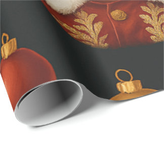 Papel de regalo de Santa Negro