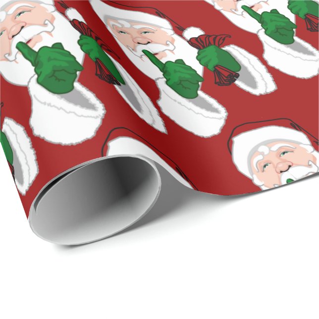 Papel de Regalo de Santa Papel de Navidad para Env (Esquina del rollo)