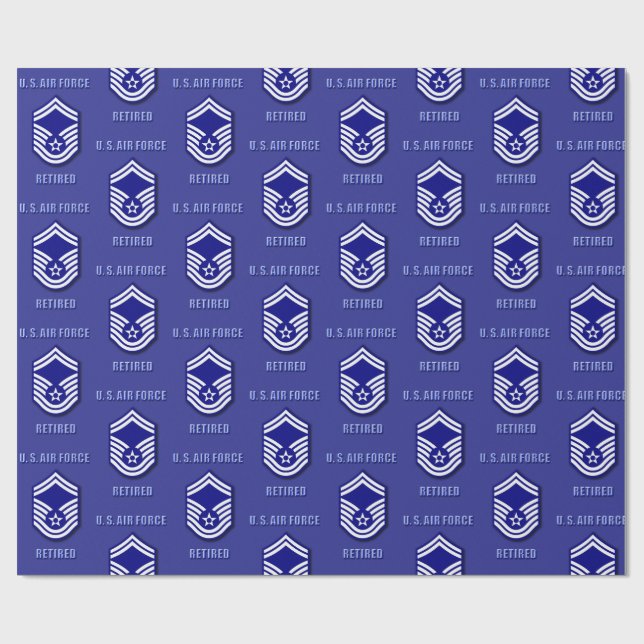 Papel de regalo de Sargento Maestro Superior de la (Superficie plana)