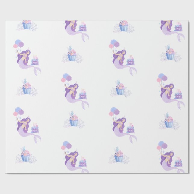 Papel de regalo de Sirenita (Superficie plana)