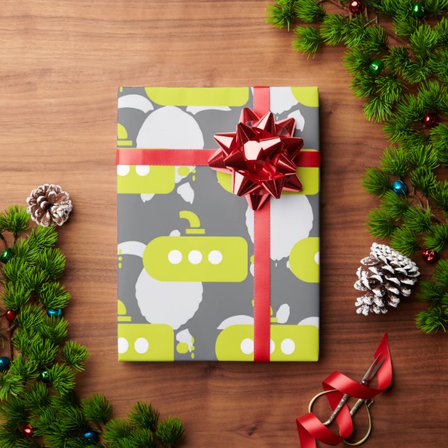 Papel de Regalo de Submarinos y Tortugas (Regalo de vacaciones)