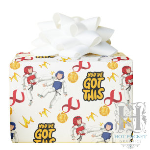 Papel de Regalo de Taekwondo (Chicos)