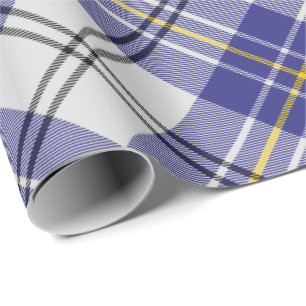 Papel de regalo de tartán de vestido azul del clan