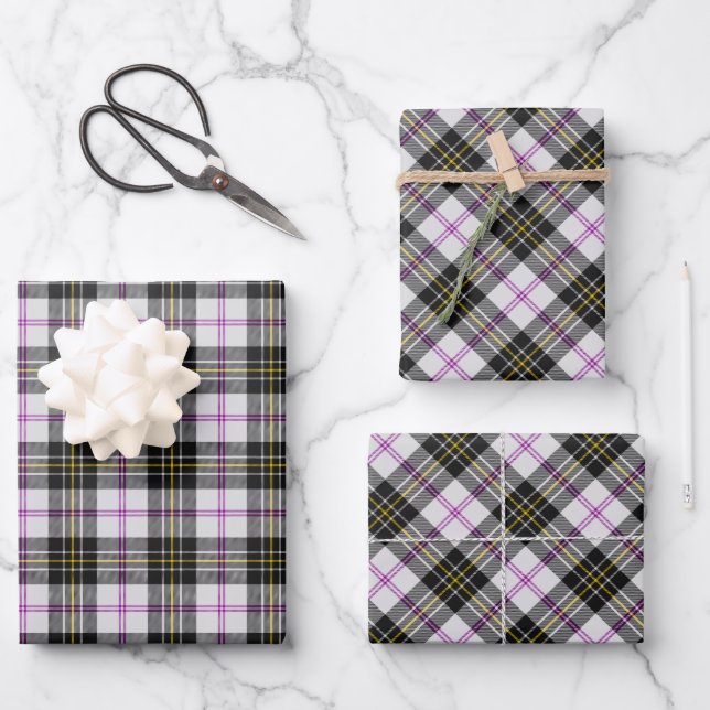 Papel de regalo de tartán de vestido de Clan MacPh (Anverso)