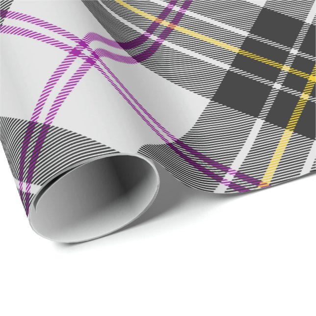 Papel de regalo de tartán de vestido de Clan MacPh (Esquina del rollo)