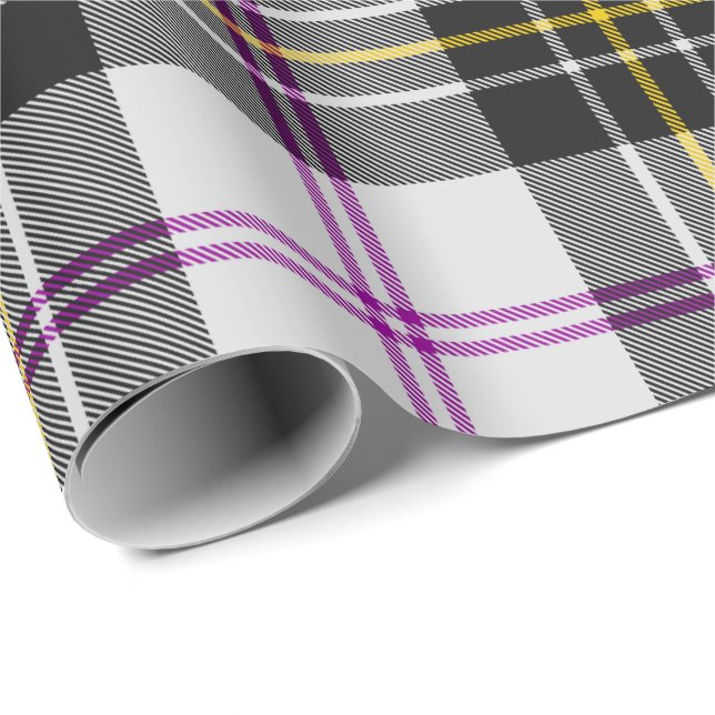 Papel de regalo de tartán de vestido de Clan MacPh (Esquina del rollo)