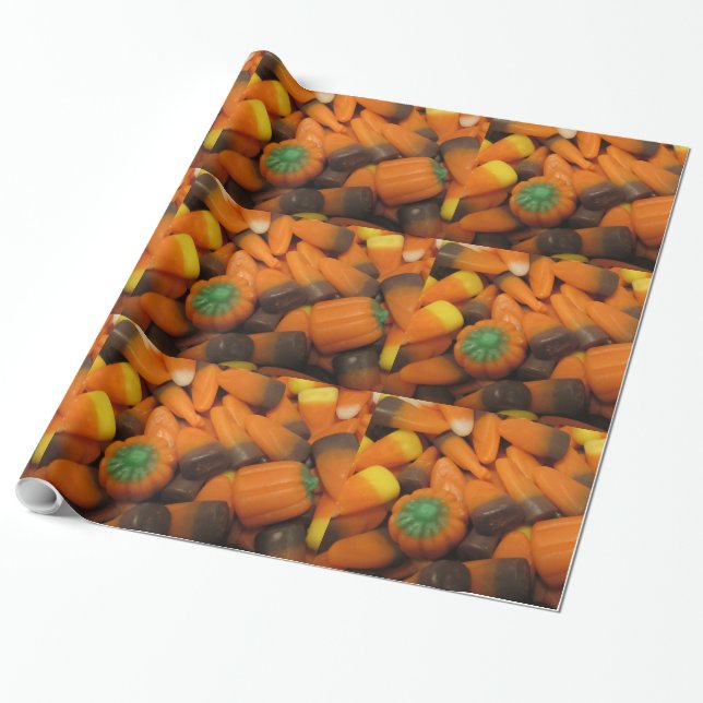 Papel de regalo de tejas de caramelo de otoño (Desenrollado)