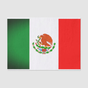 Papel de regalo de tejidos de la bandera de México