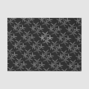 Papel de regalo de tejidos estelares copos de niev