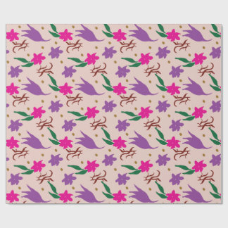 Papel de regalo de temporada de jacaranda