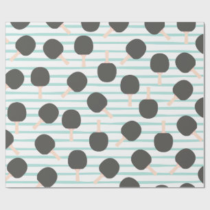 Papel de regalo de tenis de mesa lindo