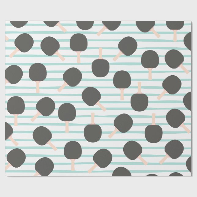 Papel de regalo de tenis de mesa lindo (Superficie plana)