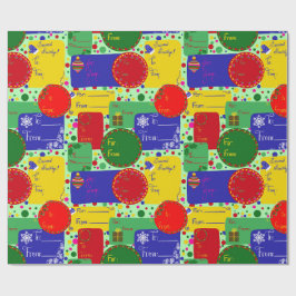 Papel de regalo de toneladas de etiquetas de vacac