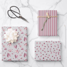 Papel de regalo de tonos pastel rosados muy lindos