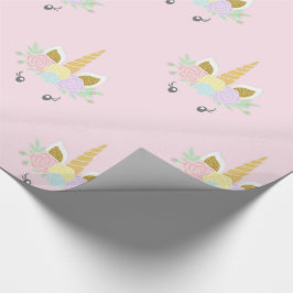 Papel de regalo de unicornio