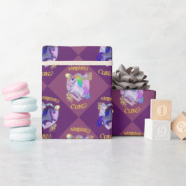 Papel de regalo de unicornio descaradamente lindo