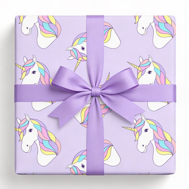 Papel de regalo de unicornio, envoltorio de regalo (Subido por el creador)