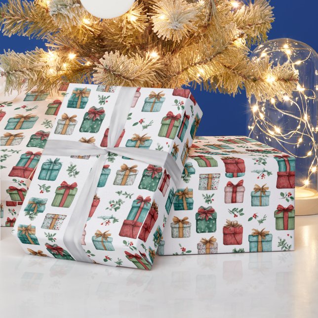Papel de regalo de vacaciones caprichoso – Papel d (Vacaciones)