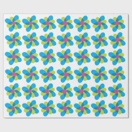 Papel de Regalo de Vacaciones con Corazón Alegre