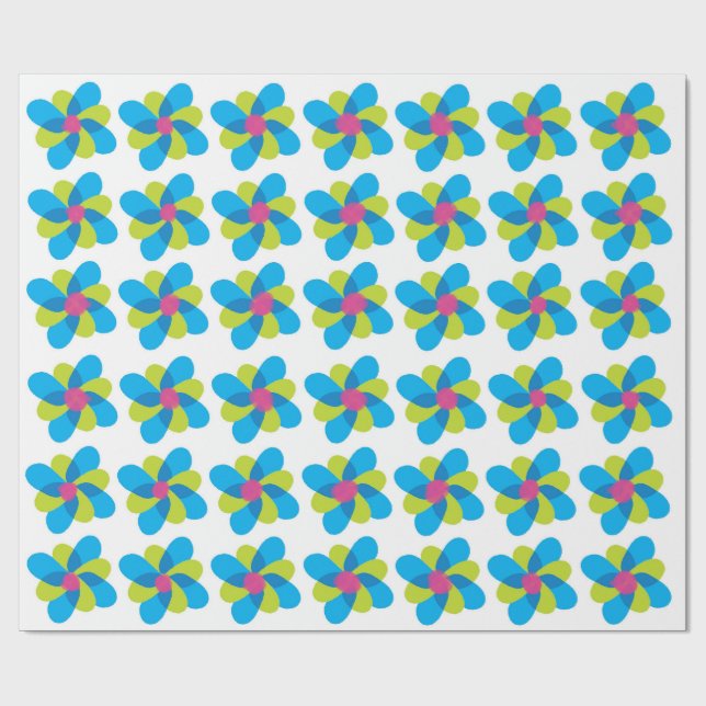 Papel de Regalo de Vacaciones con Corazón Alegre (Superficie plana)