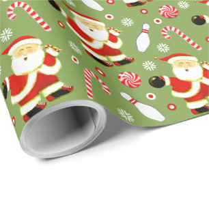 Papel de regalo de vacaciones de bolos
