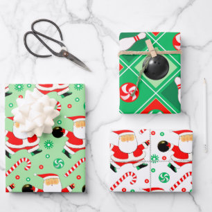 Papel de regalo de vacaciones de bolos