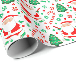 Papel de regalo de vacaciones de golf con disco