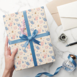 Papel de regalo de vacaciones de invierno acogedor