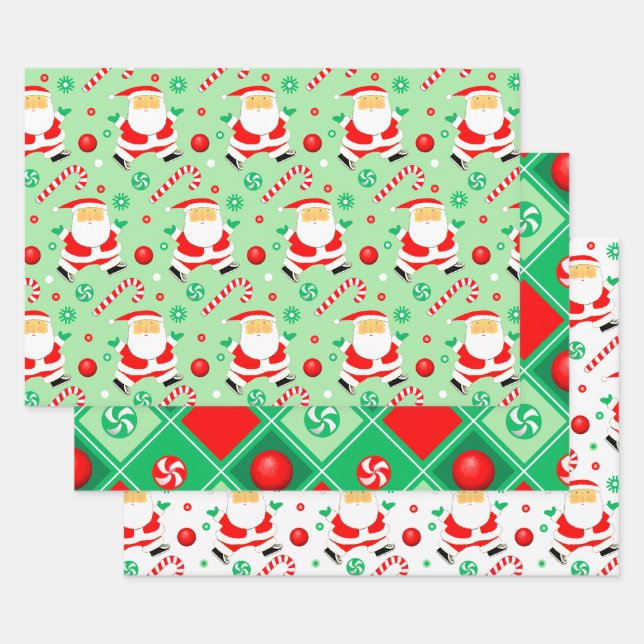 Papel de regalo de vacaciones de Kickball (Set)