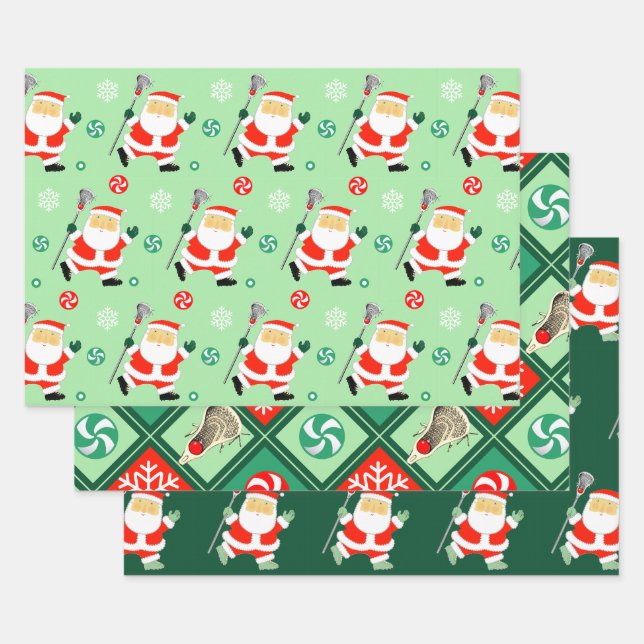 Papel de regalo de vacaciones de Lacrosse (Set)