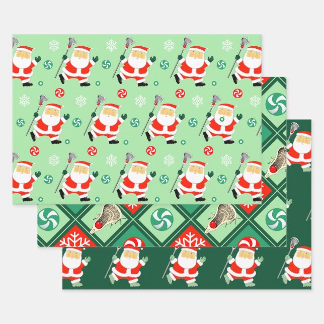 Papel de regalo de vacaciones de Lacrosse (Set)
