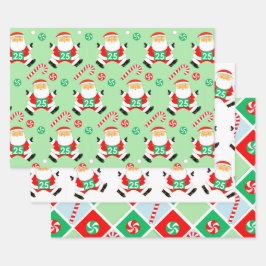 Papel de regalo de vacaciones para corredor corred