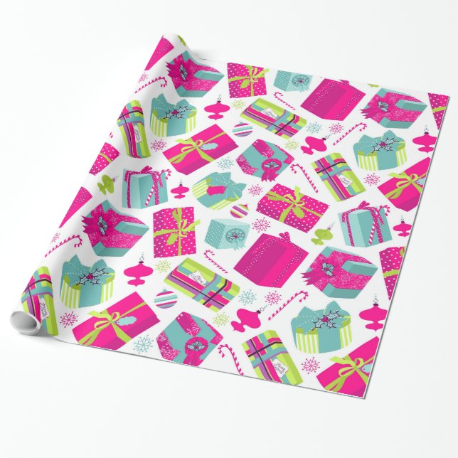 Papel de regalo de vacaciones personalizado (Desenrollado)