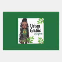 Papel de regalo de vampiros góticos urbanos 9