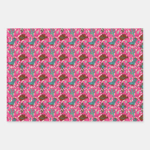 Papel de regalo de vaquera rosa