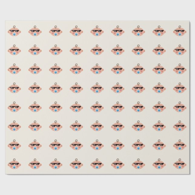 Papel de regalo de vida de matón bebé (Superficie plana)