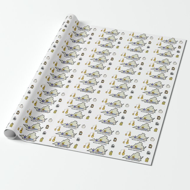 Papel de regalo de Virginia Moonshine Vers. 2 (Desenrollado)
