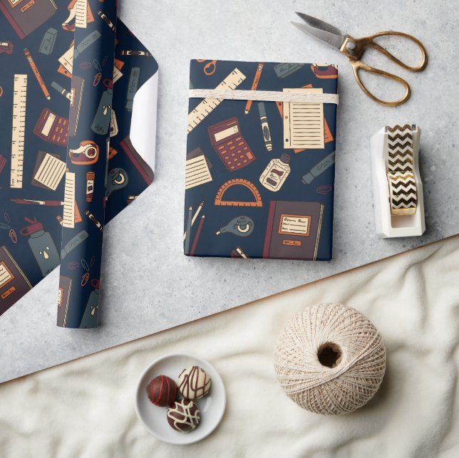 Papel De Regalo DE VUELTA A LA ESCUELA - Paleta de Gótico Steampun (Artesanía)