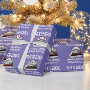 Papel De Regalo De vuelta a la escuela profesor estudiante