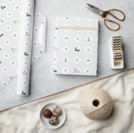 Papel De Regalo De vuelta a la primavera - Verde