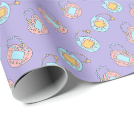 Papel De Regalo De vuelta a los 90 - Colorido juguete Tamagotchi Y