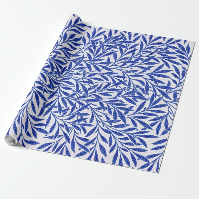 Papel de regalo de William Morris con estampado de (Desenrollado)