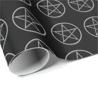 Papel de regalo de Yule con pentáculos de aspecto 
