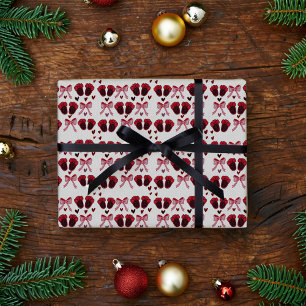 Papel de regalo de zapatillas de bebé niña lindo